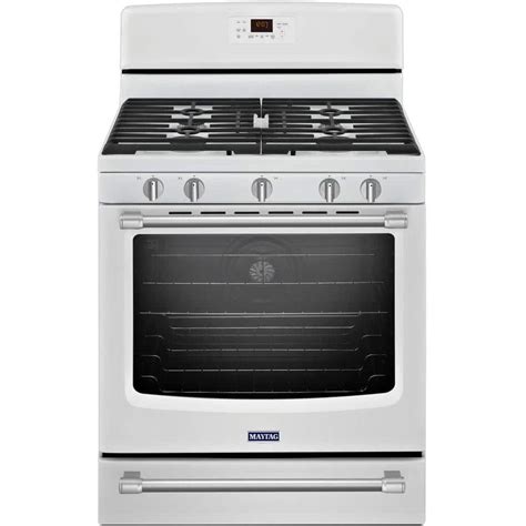 maytag white gas stove from around 2008